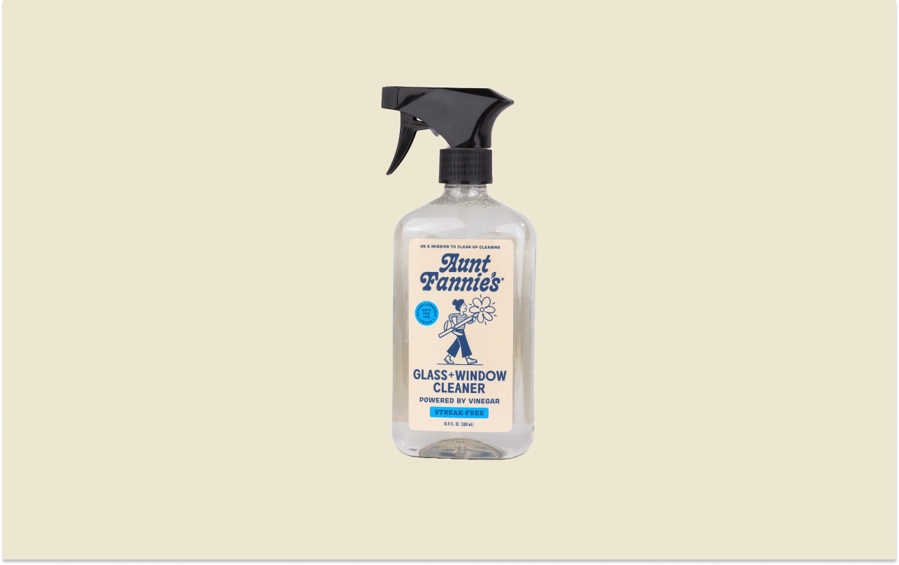 Aunt Fannie's Glass & Window Vinegar Wash Streak Free Non-Toxic Glass Window Cleaner – Aunt Fannie's